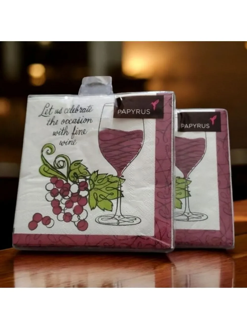 80 Papyrus beverage‎ napkins 4 packs of 20 each = 80